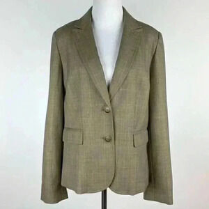 Victor Victor Alfaro blazer size 12 plaid 39% wool